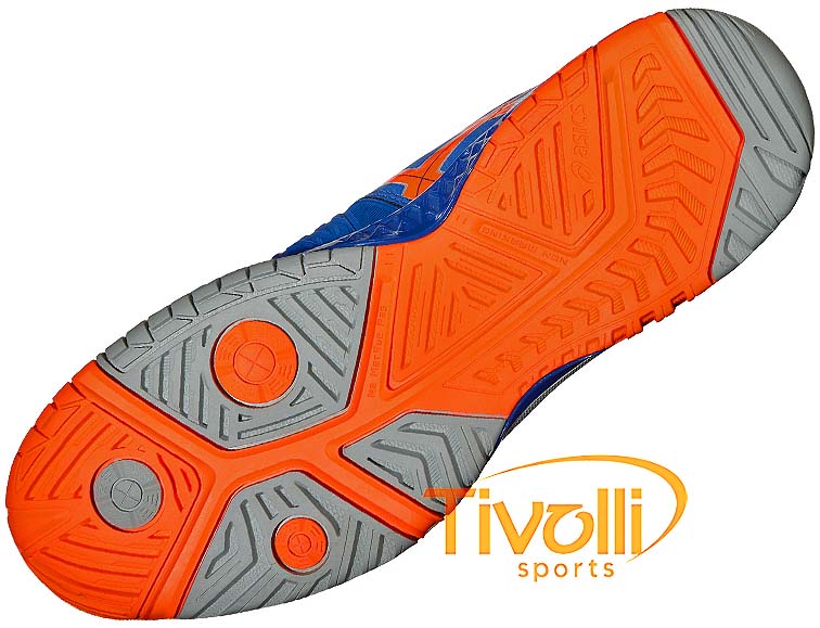 Raquete Mania > Tênis Asics > Gel Resolution 6 Azul e laranja