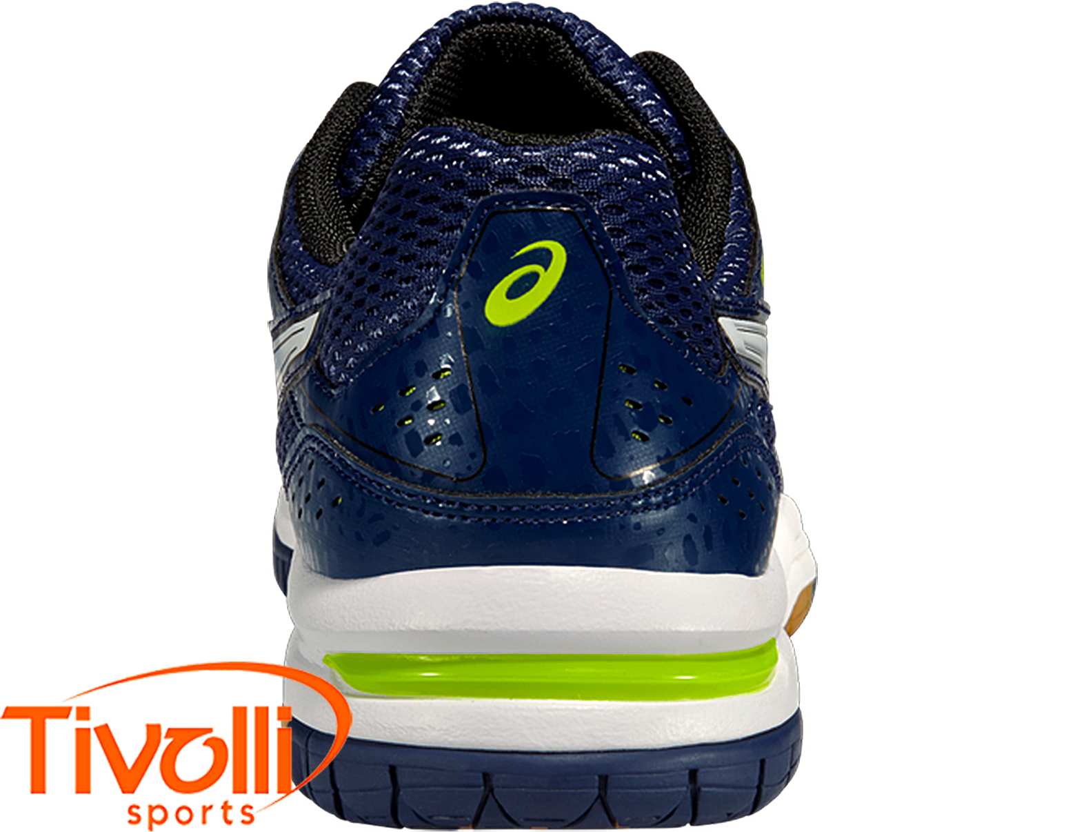 Raquete Mania - > Tênis Asics > Gel Rocket 7 Marinho, Branco e Limão