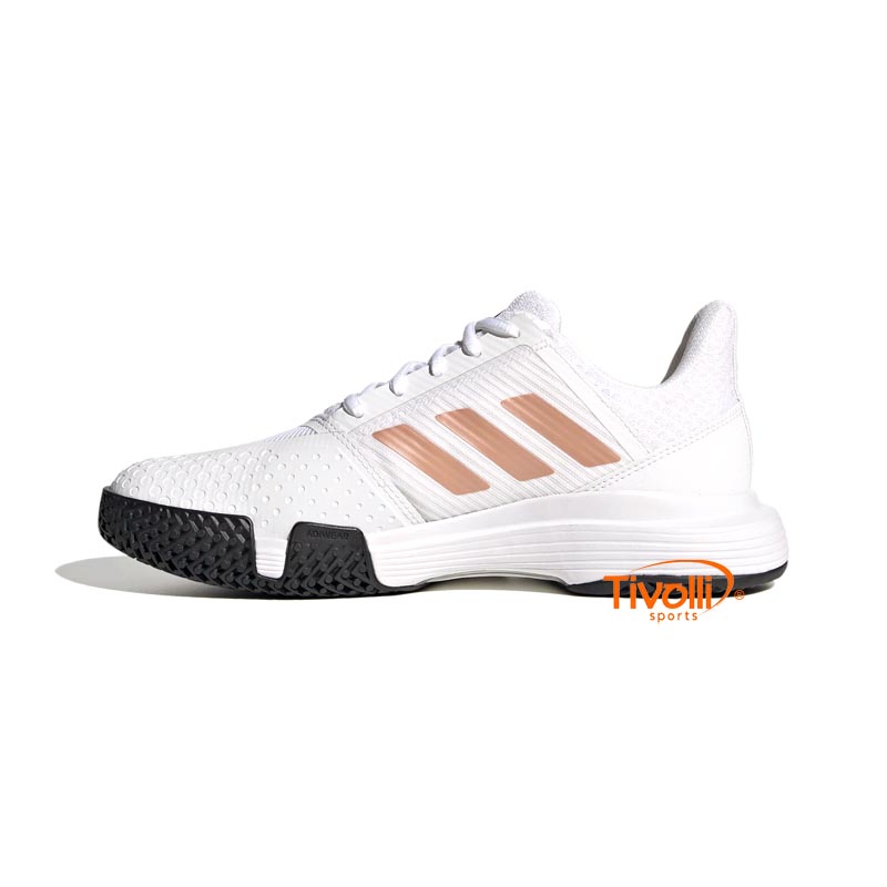 激レア WHITE JAM 「Bounce To The Beat」 adidas Tênis masculino Courtjam Bounce, Ftwr Branco/Núcleo Preto