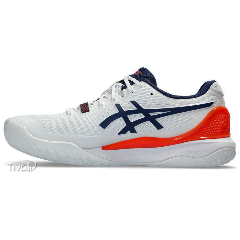 asics GEL-RESOLUTION 9 WIDE【27cm】 Tênis Asics Gel Resolution 9 - Clay - Saibro - Marinho e Limão